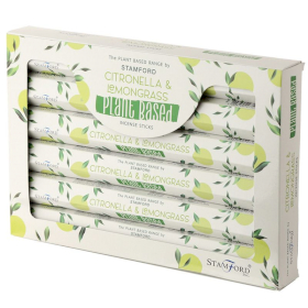 6x Plant Based Incense Sticks - Citronella & Lemongrass