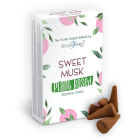 6x Plant Based Incense Cones - Sweet Musk