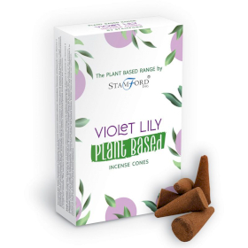 6x Plant Based Incense Cones - Violet Lilly