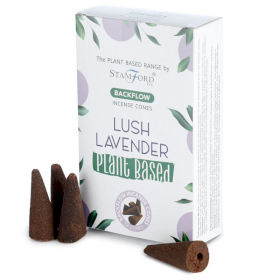 6x Plant Based Backflow Incense Cones - Lush Lavender