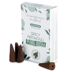 6x Plant Based Backflow Incense Cones - Spicy Patchouli