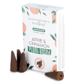 6x Plant Based Backflow Incense Cones - Apple & Cinnamon