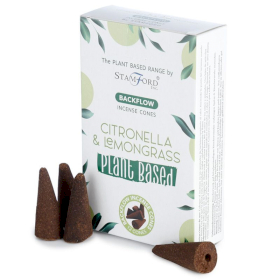 6x Plant Based Backflow Incense Cones - Citronella & Lemongrass