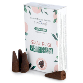 6x Plant Based Backflow Incense Cones - Regal Rose