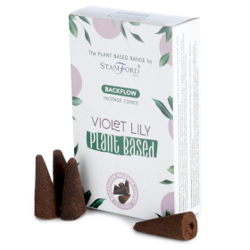 6x Plant Based Backflow Incense Cones - Violet Lilly