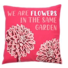 3x Cotton Cushion Cover - Flowers
