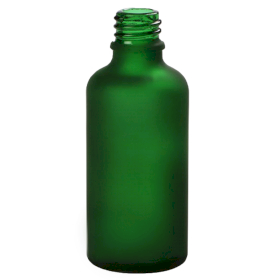 50x 50ml Frosted Green Bottles