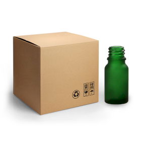 768x CARTON 10ml Frosted Green Bottles