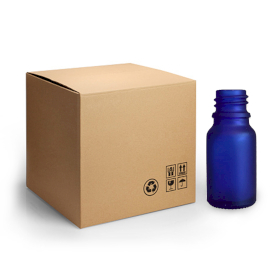 768x CARTON 10ml  Frost Blue Bottles.