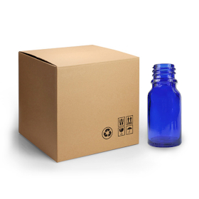 768x Carton 10ml Blue Bottles