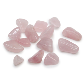 24x M Tumble Stones - Rose Quartz