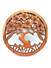 Tree of Life Frangipani Panel - 40cm