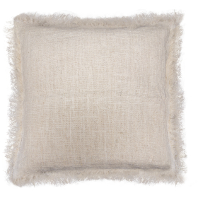 4x Linen Cushion Cover 45x45cm with fringe