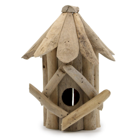 4x Driftwood Birdbox - Small