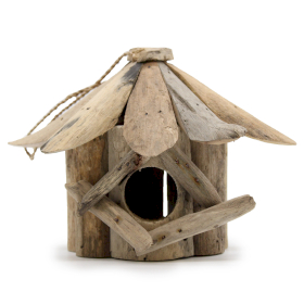 4x Driftwood Birdbox - Mini