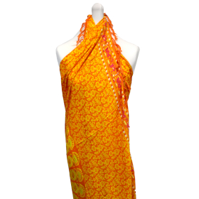 2x Lime Orange Mandala Sarongs