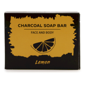 5x Charcoal Soap 85g - Lemon