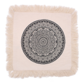 4x Traditional Mandala  Cushion Covers - 45x45cm - black