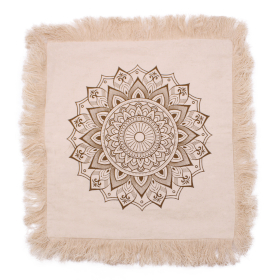 4x Lotus Mandala Cushion Covers - 45x45cm - bronze