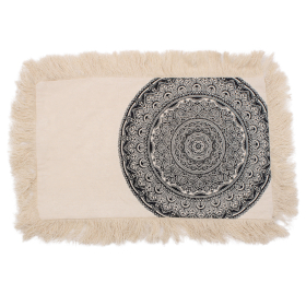 4x Traditional Mandala Cushion Covers - 30x50cm - black