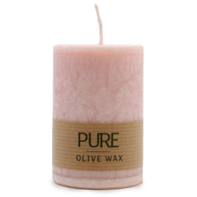 12x Pure Olive Wax Candle - Antique Rose