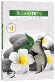 12x Set of 6 Scented Tealights - Relaxation