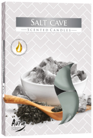 12x Set of 6 Scented Tealights - Salt Cave