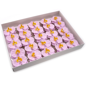 25x Craft Soap Flower - Orchid  - Purple