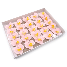 25x Craft Soap Flower - Orchid  - Pink