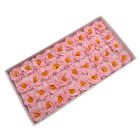36x Craft Soap Flower - Camellia - Light Pink