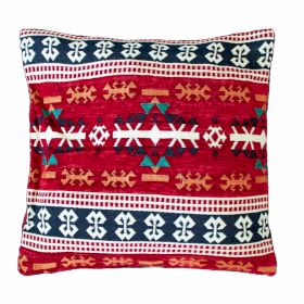 2x Kilim Cushion Covers 40x40cm  - Red