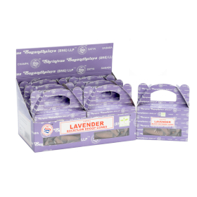 6x Satya Lavender  Backflow Dhoop Cone