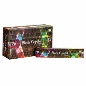 12x Satya Black Crystal Incense - 15gram