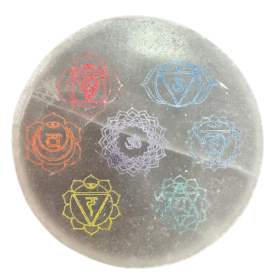 Medium Charging Plate 10cm - Chakra Design - colour