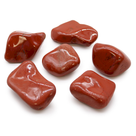 6x Large African Tumble Stone - Jasper - Red