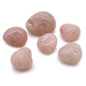 6x Large African Tumble Stone - Rose Quartz