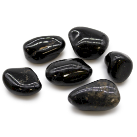 6x Large African Tumble Stone - Black Onyx