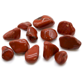 12x Medium African Tumble Stone - Jasper - Red