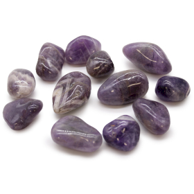 12x Medium African Tumble Stones - Amethyst
