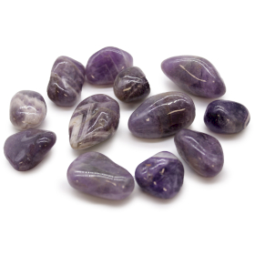 12x Medium African Tumble Stone - Amethyst