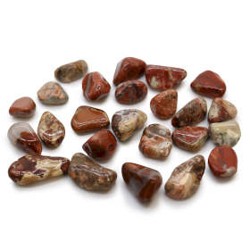 24x Small African Tumble Stone - Light Jasper - Brecciated