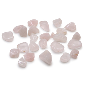 24x Small African Tumble Stone - Rose Quartz