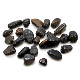 24x Small African Tumble Stone - Tigers Eye - Blue