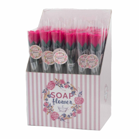 24x Soap Flower - Small Pink Rose