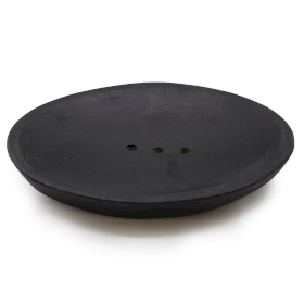 Oval Black Marble Soap Dish