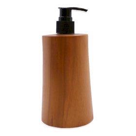 6x Teakwood Soap Dispensers - Taper - 200ml