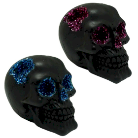 Black Crystal Cave Skull (asst)