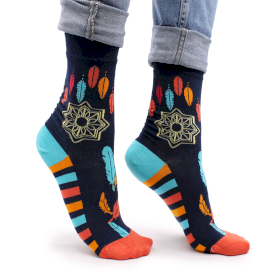 3x Hop Hare Bamboo Socks - Dreamcatcher S/M