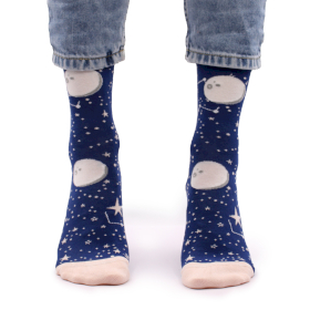 3x Hop Hare Bamboo Socks - Moon Walk S/M