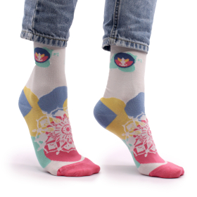 3x Hop Hare Bamboo Socks - Meditation S/M